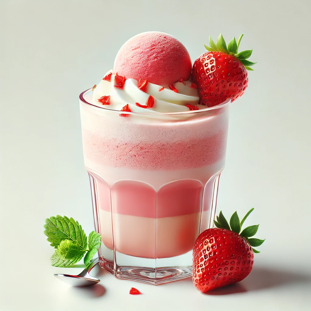 샤벳트 딸기라떼